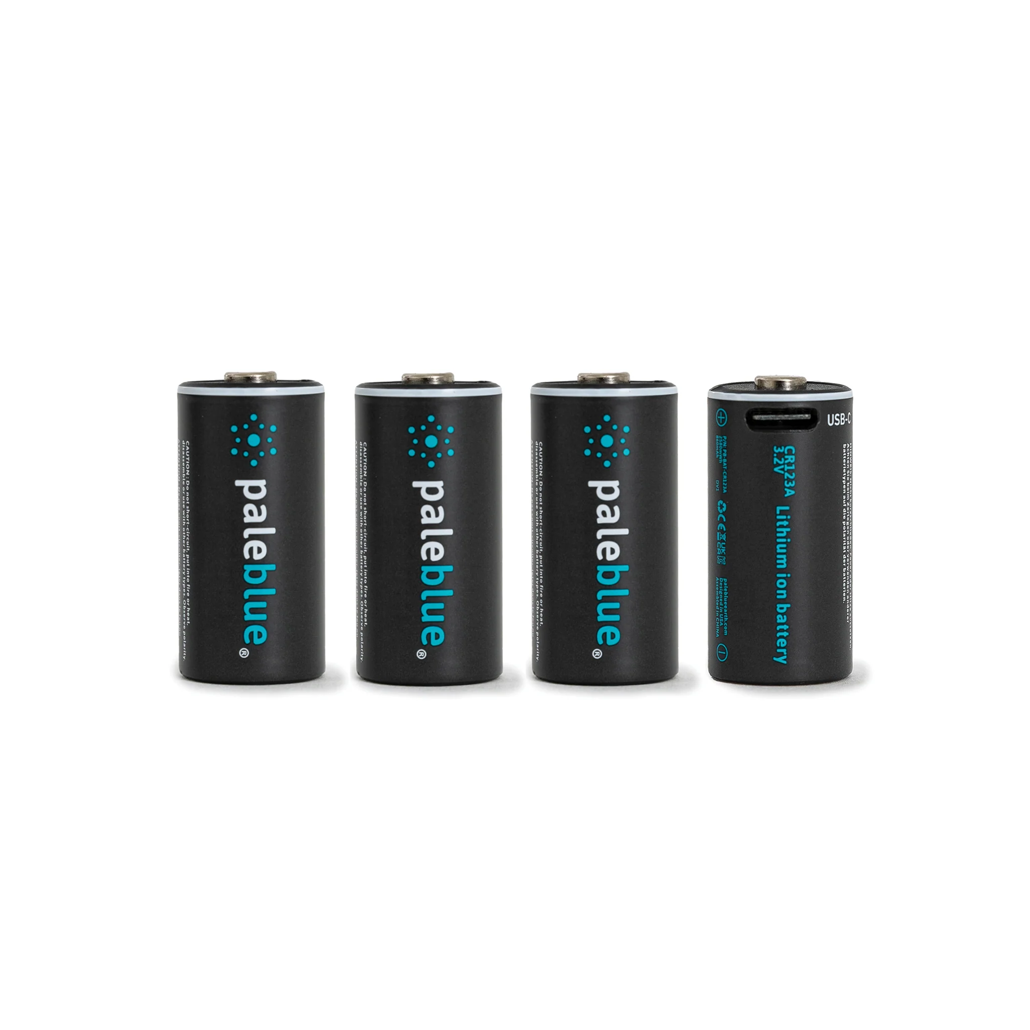 PB-CR123A-C USB-C Rechargeable Batteries